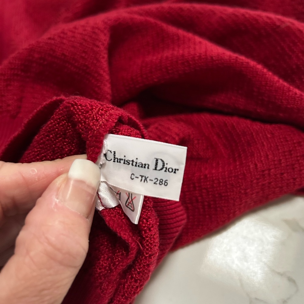 Christian Dior Red Sweater - Picture 5 of 6